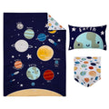 Parent's Choice Space Glow-in-the-Dark Toddler Bed Set - Comforter, Sheet & Reversible Pillowcase