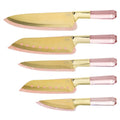 10-Piece Cutlery Set with Titanium-Coated Blades & Blade Guards