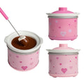 20 oz Stoneware Mini Dip Warmers - Set of 2 Pink Food Warmers
