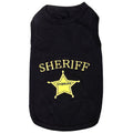 Pet Dog Sheriff T-Shirt 2XL - Cotton Embroidered Dog Clothes