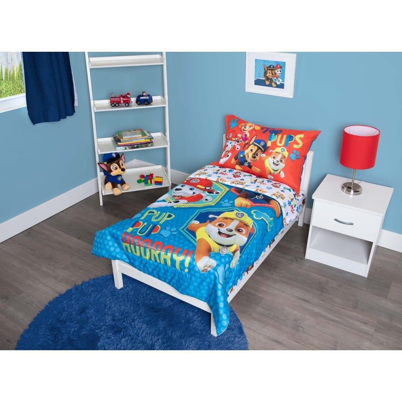 Paw Patrol Toddler Bedding Set with Pup Pup Hooray - Blue, Variation of Paw Patrolers