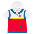 Kids Paw Patrol Cosplay Hooded T-Shirt Ryder Red White - Adventure Bay Costume
