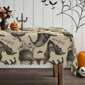 Halloween Tablecloth 60x84 Witch Hat Bat Holiday Kitchen Decor