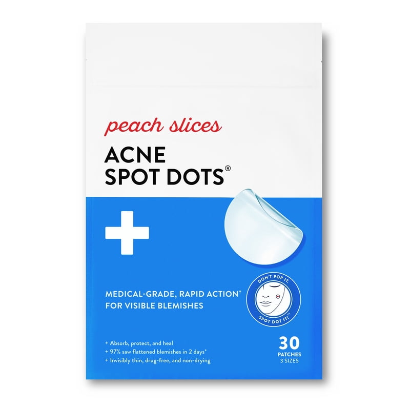 Hydrocolloid Acne Pimple Patches - 30 Count Invisible Spot Treatment