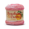 Cotton Yarn for Knitting - Peaches & Creme Stripey Ener Pink, 71g, Medium