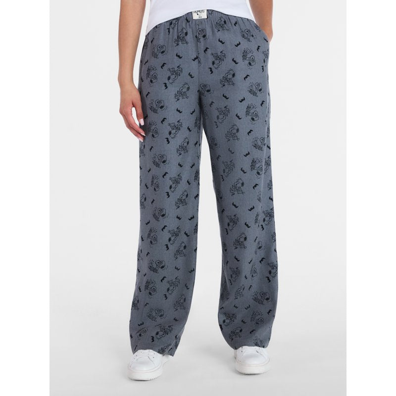 Peanuts Horror Book Club Sleep Pants Women’s Plus Size Sedona Sage 3X