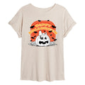 Peanuts Retro Halloween Women's Oversized T-Shirt - Birch Variant