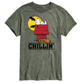 Heather Military Green Snoopy Halloween Chillin' Graphic T-Shirt 2XL