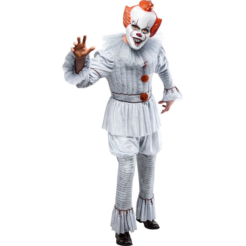 Adult Pennywise Costume with Mask for Halloween L (36-38) - It Cosplay