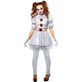 Adult Pennywise Costume for Women - Medium (Size 8-10) - It Horror Character - Rubies