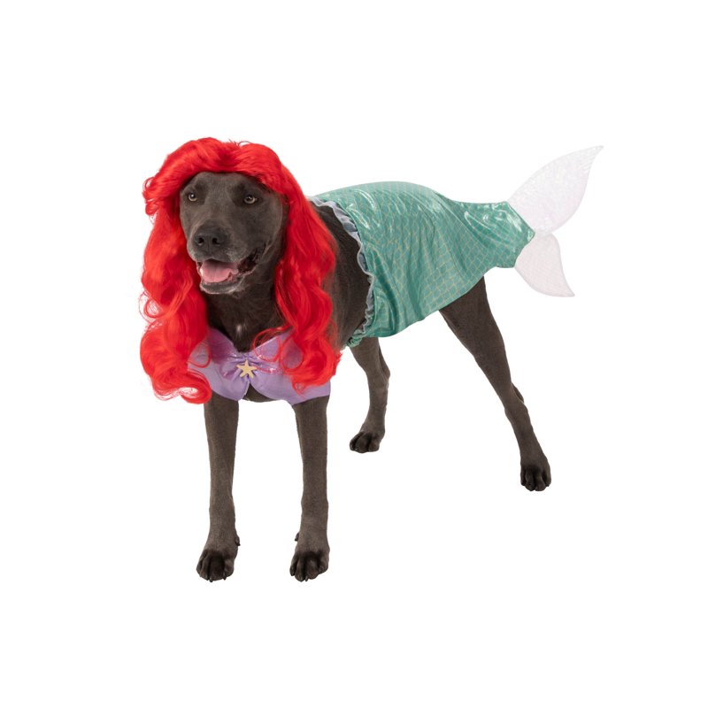 Big Dog Ariel Mermaid Costume for Pets - 45-71 lbs, The Little Mermaid Inspired
