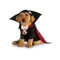 Pet Dracula Costume for 30-45 lbs with Shirt Bow Tie Cape & Headpiece - Rubies