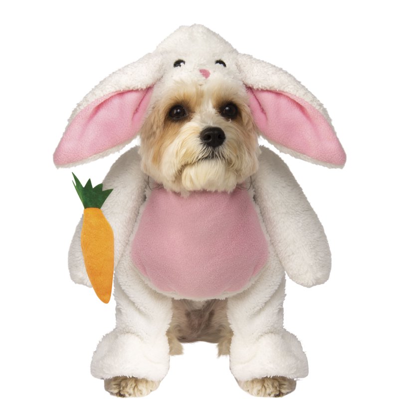 Pet Bunny Costume for Dogs and Cats - Walking Dress with Floppy Ears