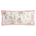 Pink Mink Ruffle Body Pillow 20x48 Inches - Cozy Lounge & Bedroom Decor