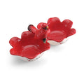 Winterberry 2-Section Serving Bowl - Festive Dolomite Design