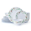 Winterberry Melamine 24-Piece Dinnerware Set - Festive Design