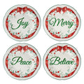 Winterberry Salad Plate Set - Set of 4 Stoneware Plates