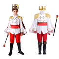 Kids Royal Prince Costume Set for Boys White 3-4 Years Halloween Cosplay
