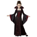 Girls Vampire Costume Halloween Dress Up - Winered, L (10-12) - Royal Vampire Fancy Dress