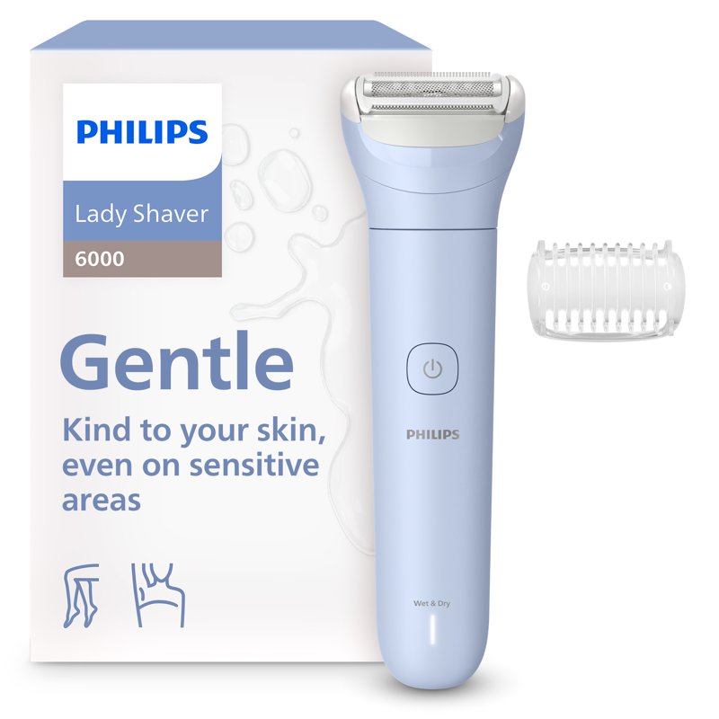 Cordless Electric Lady Shaver - Wet & Dry 3-Blade Hair Removal for Body & Legs