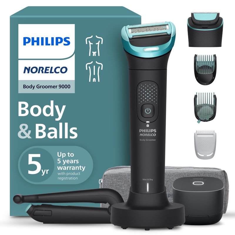 Body Groomer 9000 Series - Men's Hair Trimmer & Intimate Shaver