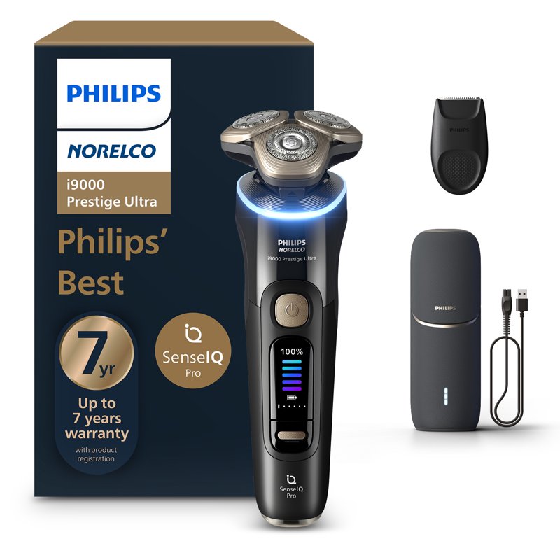 Prestige Ultra Rotary Electric Shaver - Wet & Dry with AI SenseIQ Tech