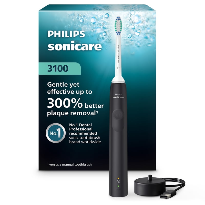 Sonic Electric Toothbrush with Pressure Sensor and 2 Intensity Settings