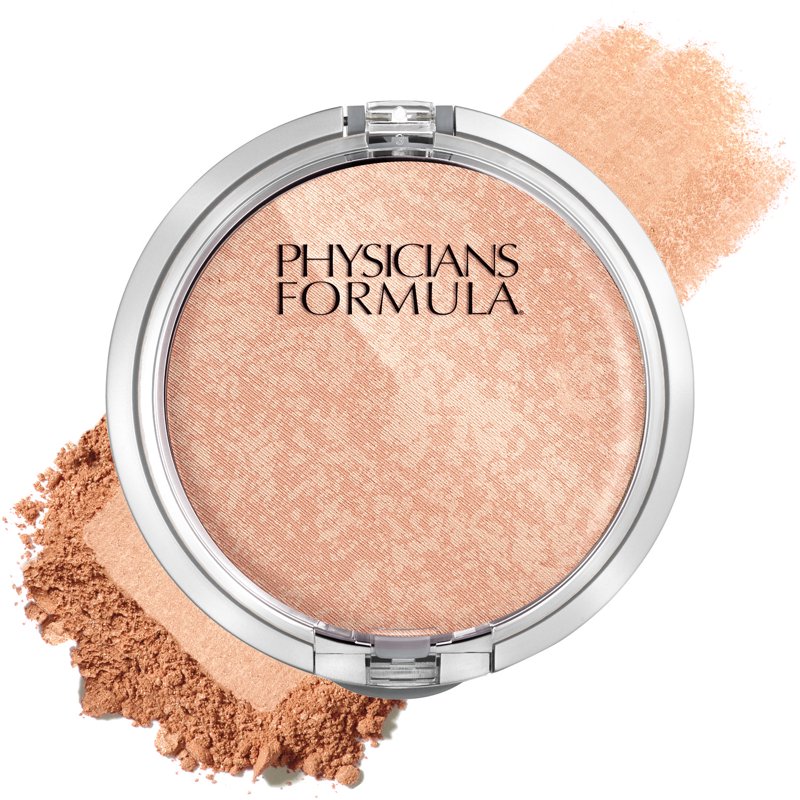 Talc-Free Mineral Face Powder for Sensitive Skin with Mirror and Brush
