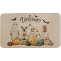 Halloween Doormat 23x15 Inch Jack O Lantern Fall Rug for Front Door & Porch - Variation D