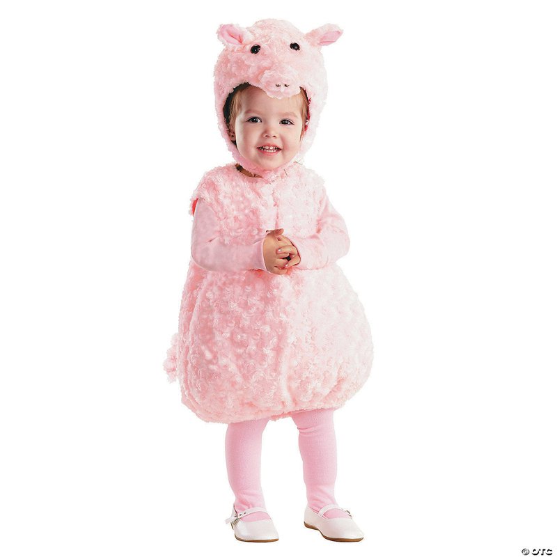 Toddler Piglet Halloween Costume 18-24 Months Plush Pink Dress-Up