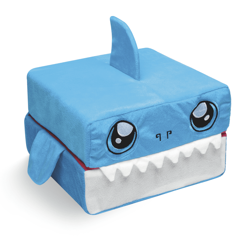 Kid Cubes Shark Toddler Pillow - 2-in-1 Plush Toy & Sleep Pillow, Blue