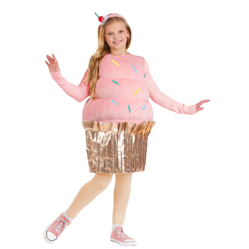 Girls Pink Cupcake Costume Small/Medium - Food Costume for Kids