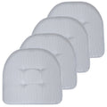 U-Shaped Memory Foam Chair Pads - Blue 4-Pack