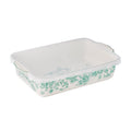 9" x 13" Rectangular Baking Dish with Lid - Green Floral