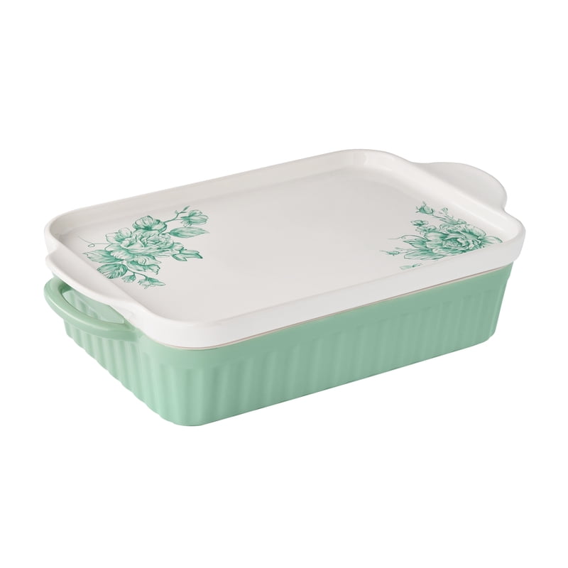 9" x 13" Rectangular Baker with Platter Lid - Stoneware