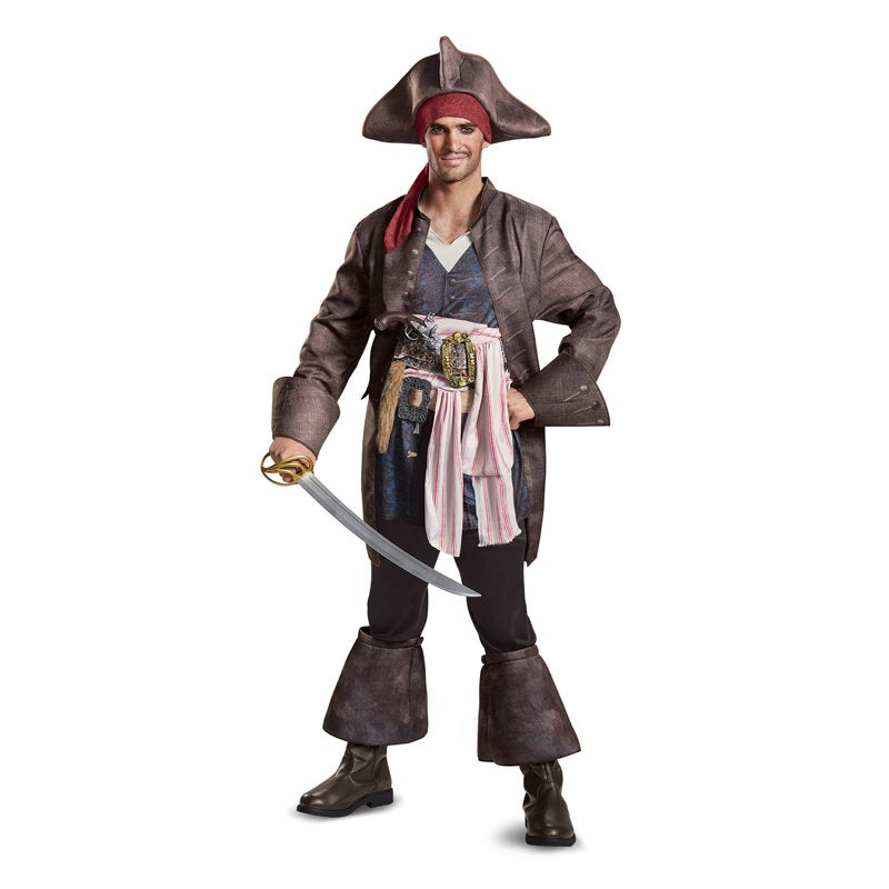 Deluxe Jack Sparrow Pirate Costume for Adults Halloween