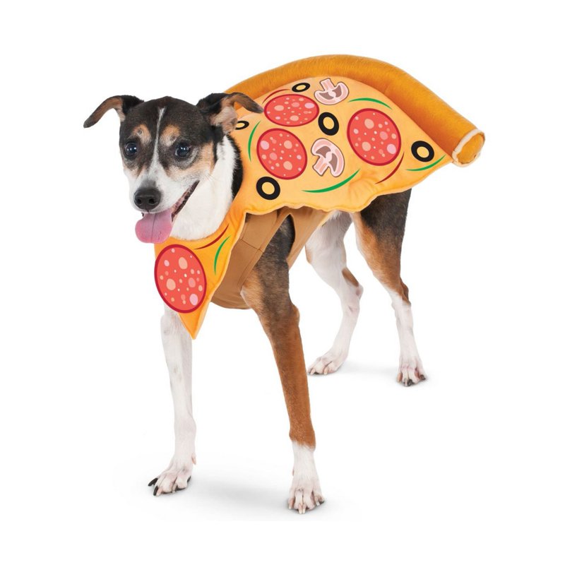Pet Pizza Slice Costume for Dogs & Cats - Medium, 11-20 lbs