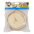 Wood Craft Rounds with Bark - 4 Inch Unfinished Wooden Discs for DIY Projects