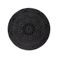 10-Inch Unpainted Wood Mandala Circle Plaque - Traditional Boho Wall Art - Single