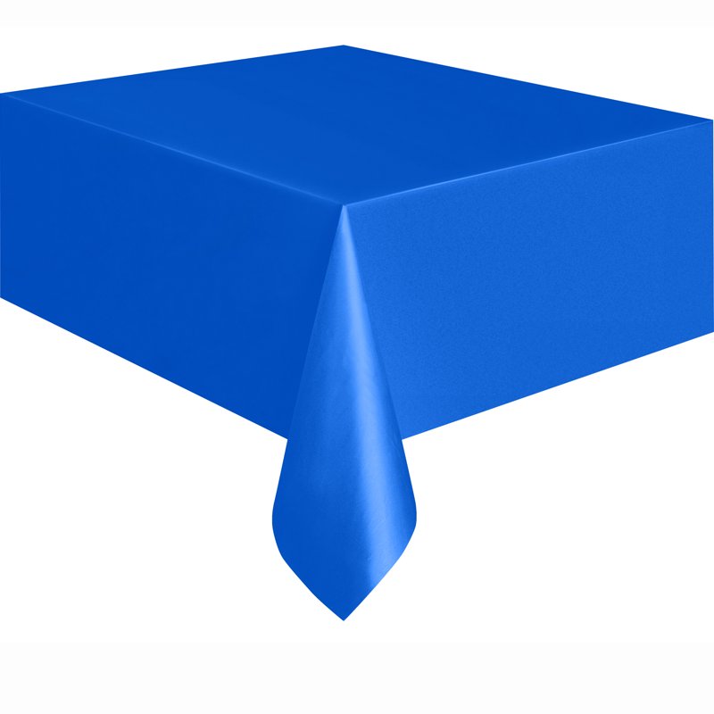 Plastic Table Covers - 3 Count 54" x 108" Blue for Parties