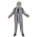 Plus Size Beetlejuice Costume Suit for Men - Classic Halloween Dress Up