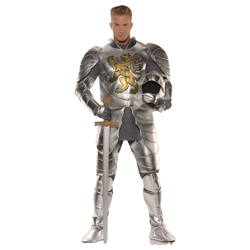 Plus Size Knight in Shining Armor Costume for Men - Medieval Warrior Outfit