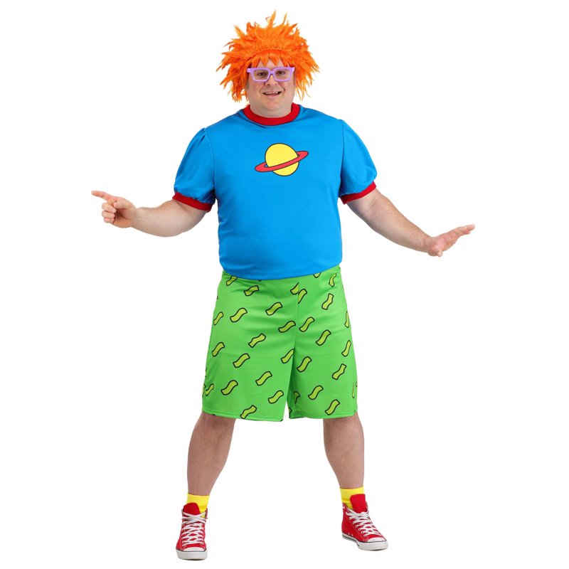 Plus Size Rugrats Chuckie Costume for Men 3X - Halloween Dress Up