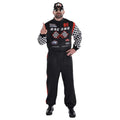 Plus Size Race Car Driver Jumpsuit Costume for Men - Classic Design