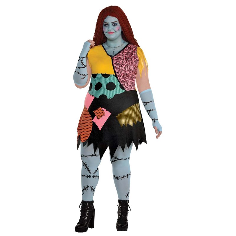 Plus Size Sally Classic Women's Costume with Wig & Tights - 4X