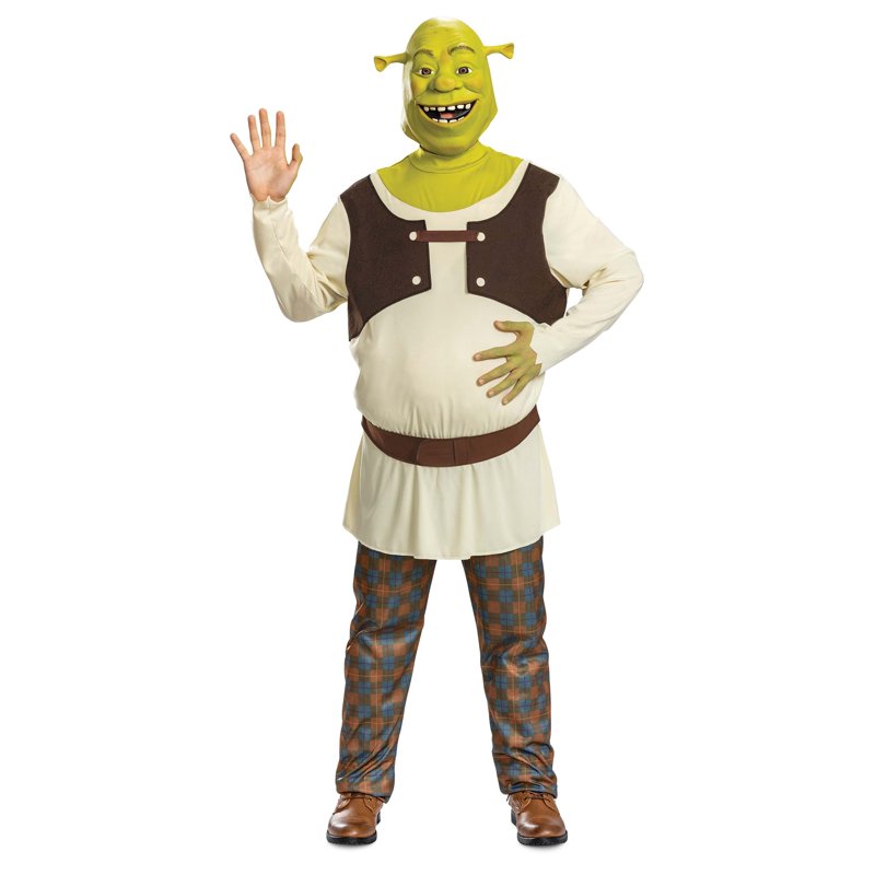Plus Size Shrek Costume for Men 3X Movie Character Dress-Up
