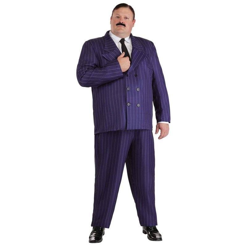 Plus Size Gomez Addams Costume for Men 1960s The Addams Family Variation 2X