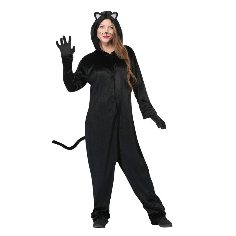 Plus Size Black Cat Costume for Women 4X Halloween Fancy Dress