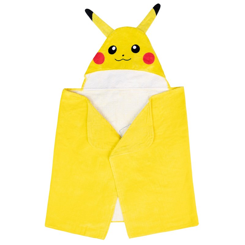 Kids Pikachu Hooded Towel - Cotton Bath & Beach Poncho for Children