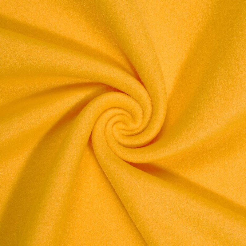 60-Inch Soft Anti-Pill Polar Fleece Fabric by the Yard - Bright Yellow, 10 Yards